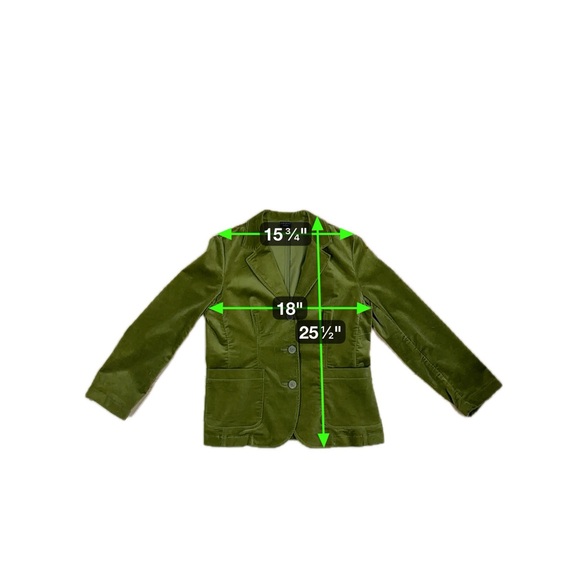 Tribal Olive Velvet Blazer - Picture 6 of 6